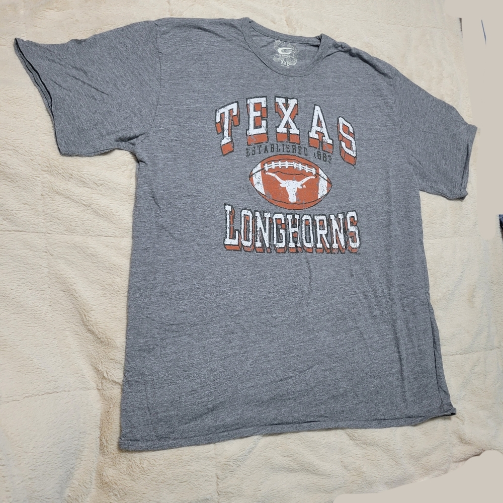 UT Texas University tee TEXAS LONGHORNS with Bevo logo football, 2XL